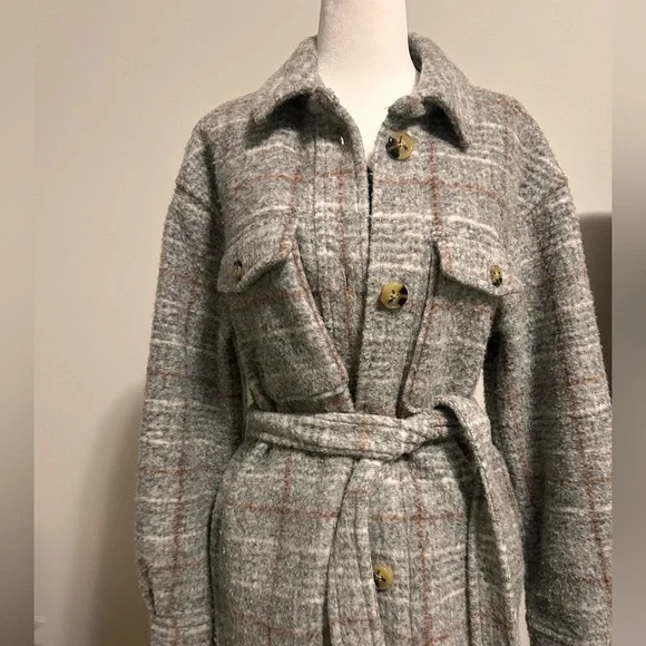 Express Wool Blend Long Shacket - Picture 4 of 8